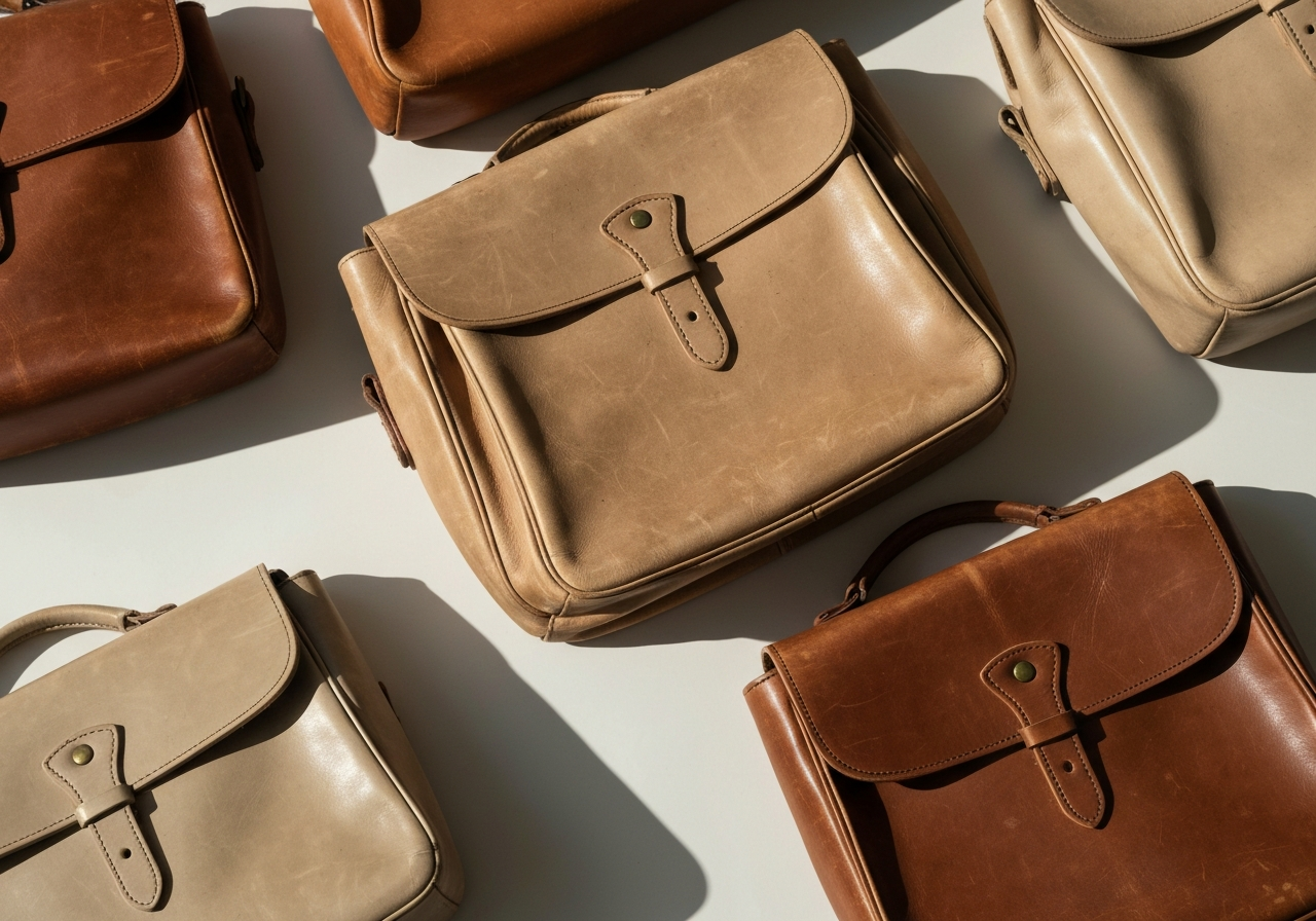 Sélection sacoches cuir vintage homme différents styles