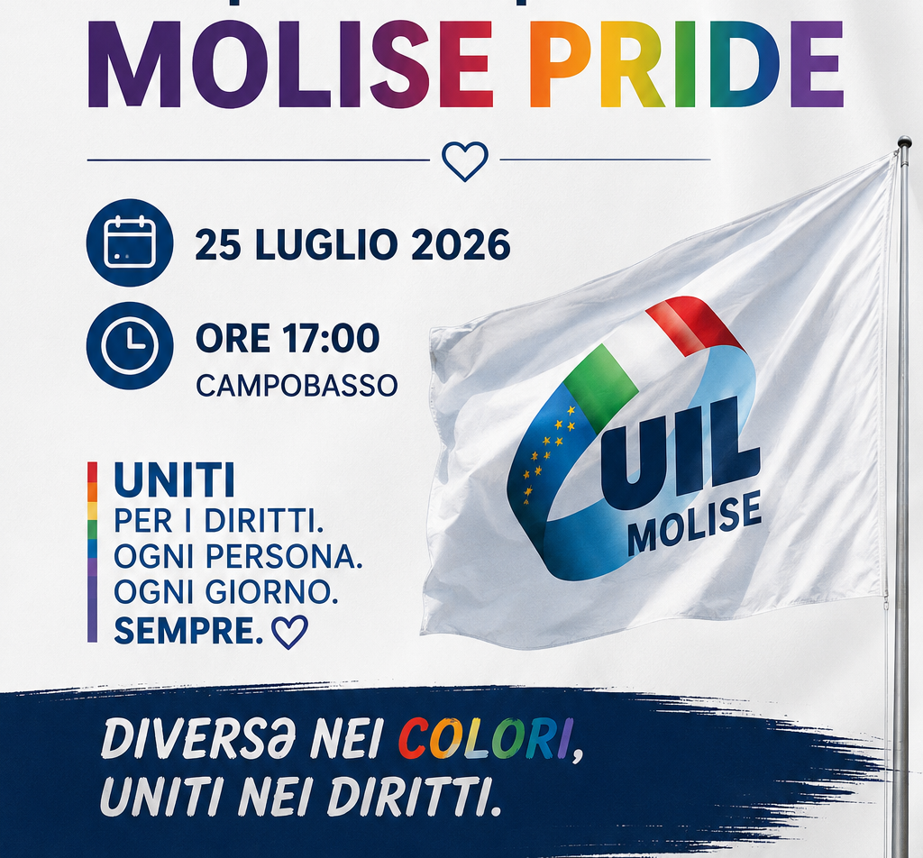 ADESIONE DELLA UIL MOLISE AL PRIDE 2026