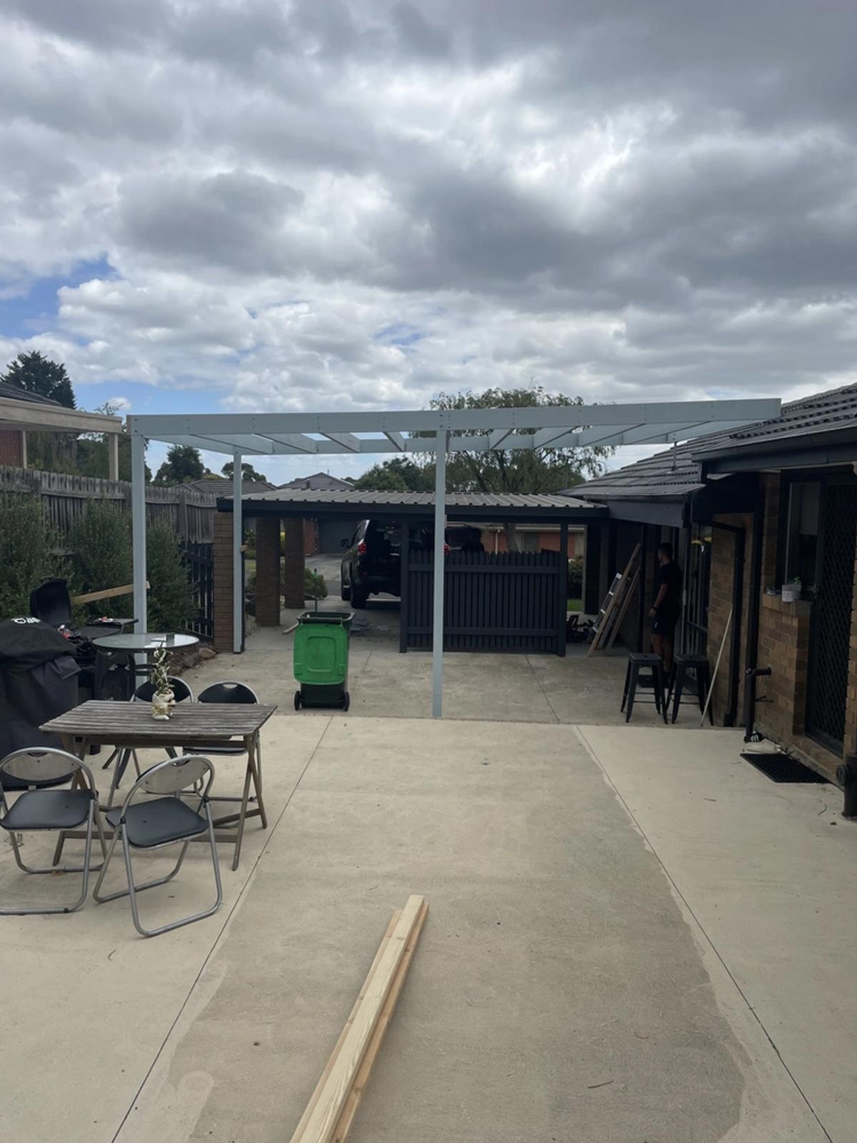 Verandah frame size view