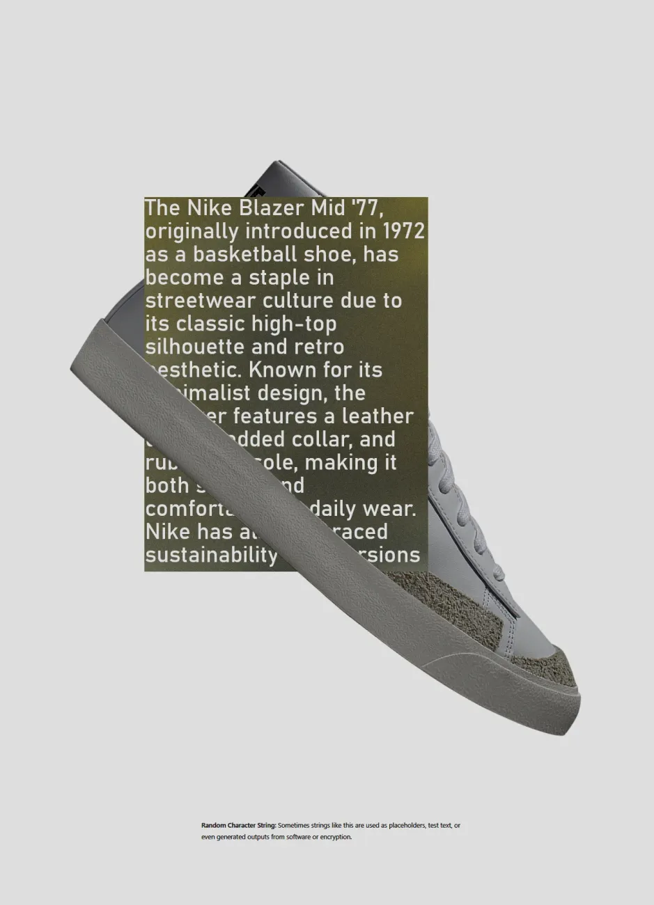 Sneaker design