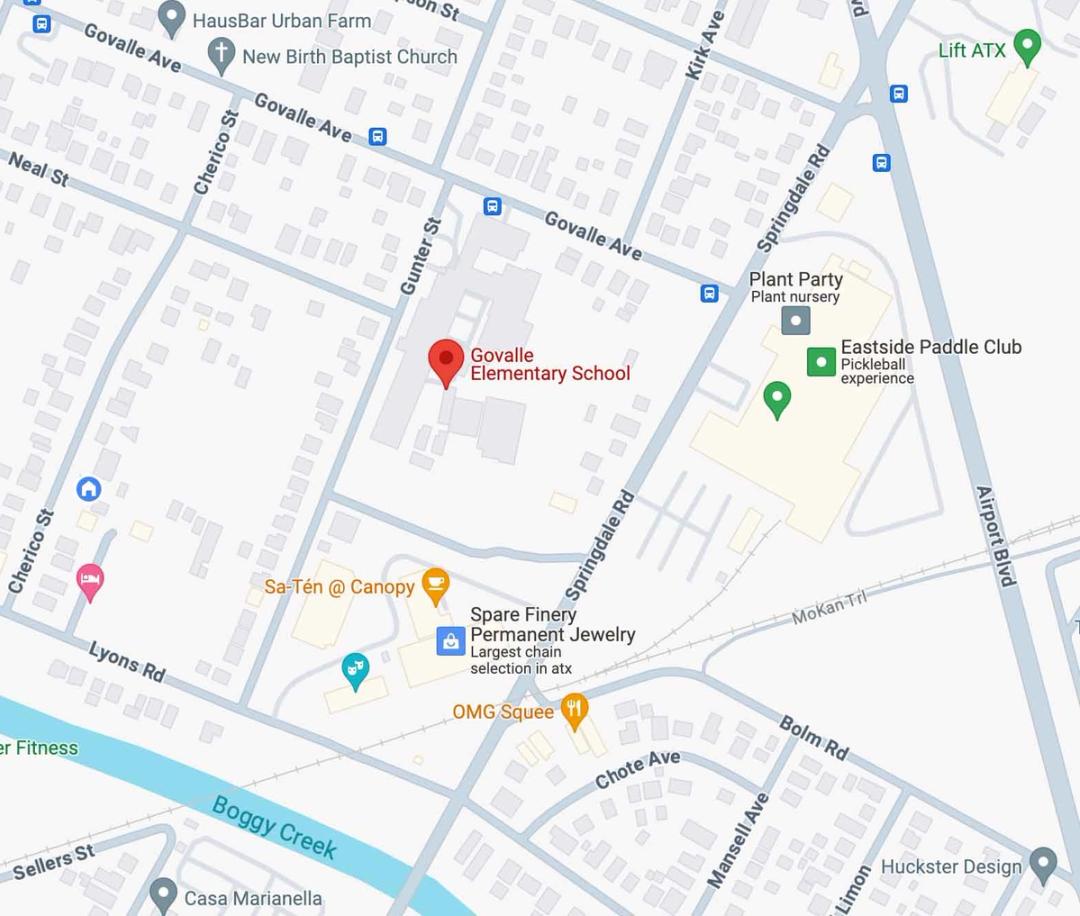 Map showing the school's location