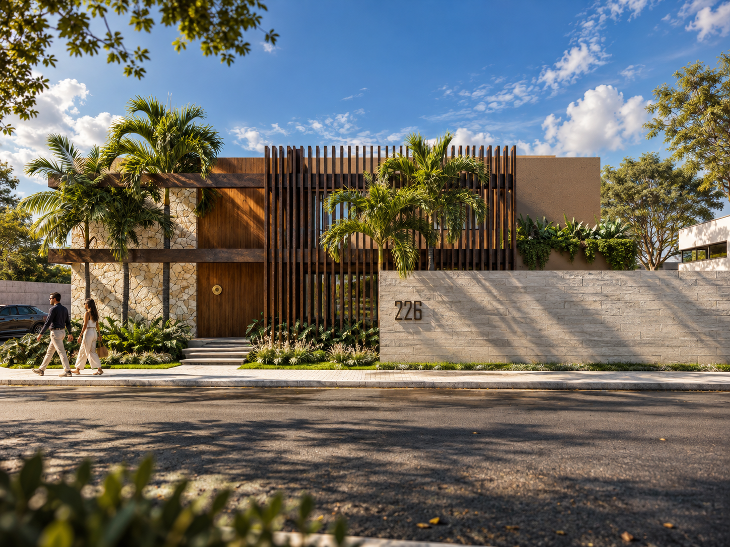 Uma casa de luxo silencioso, envolta em mistério. Daquelas que não entregam tudo de primeira.