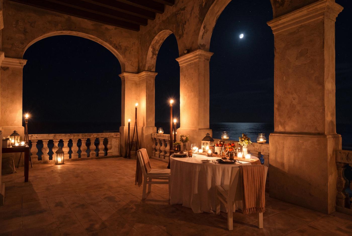 An Evening at the Abbey by the Sea