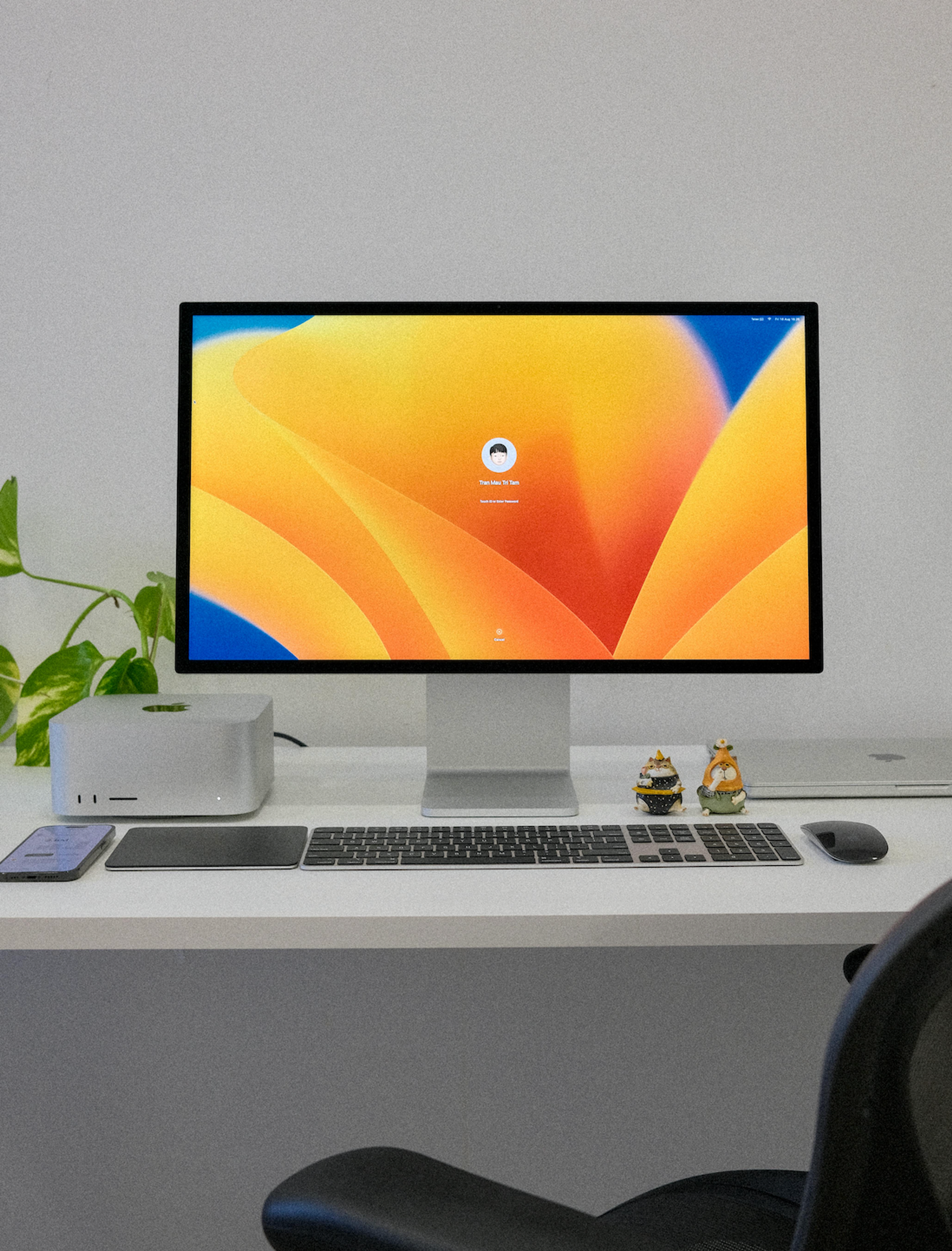 Apple Magic Mouse on White Table