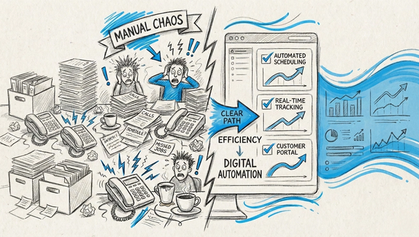 GoHighLevel for home services transformation from chaotic manual processes to organized automated systems