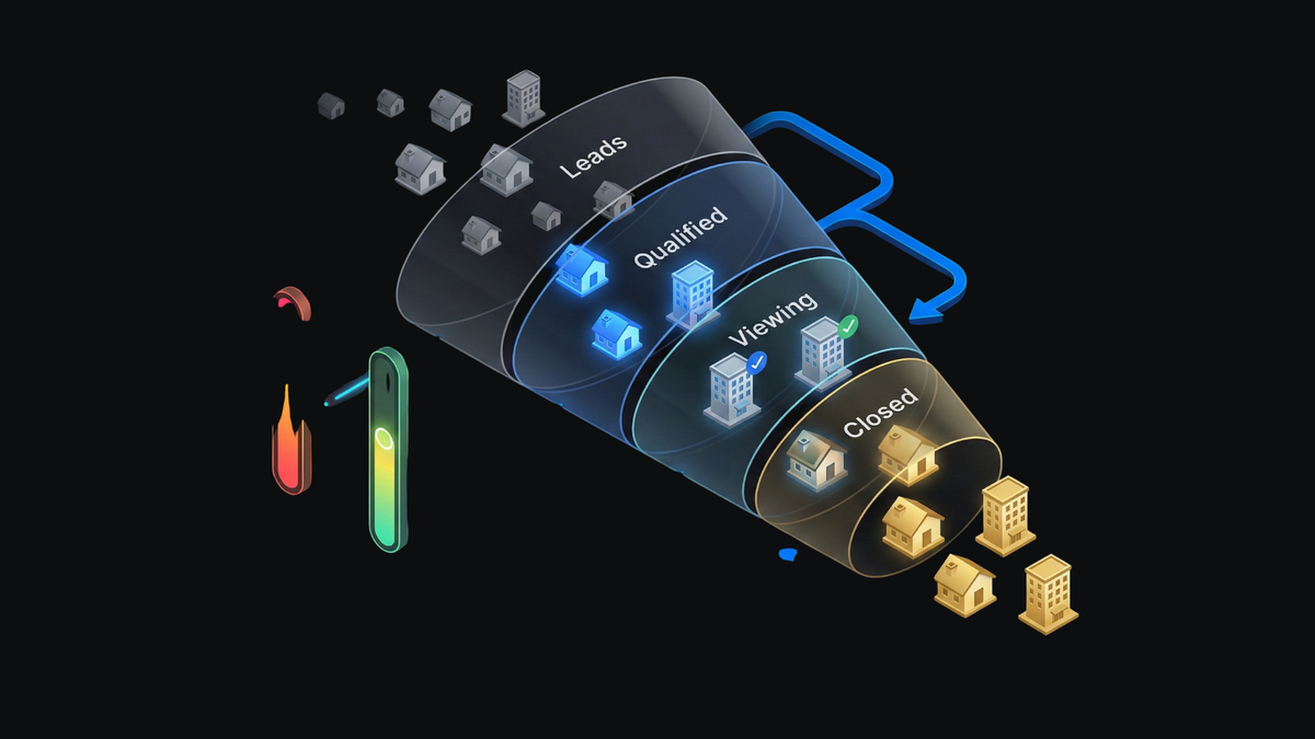 GoHighLevel real estate lead follow up system showing intelligent pipeline management and lead scoring