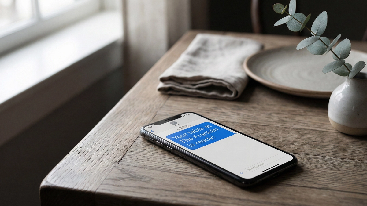 3D dashboard visualization of restaurant SMS marketing platform setup and campaign management