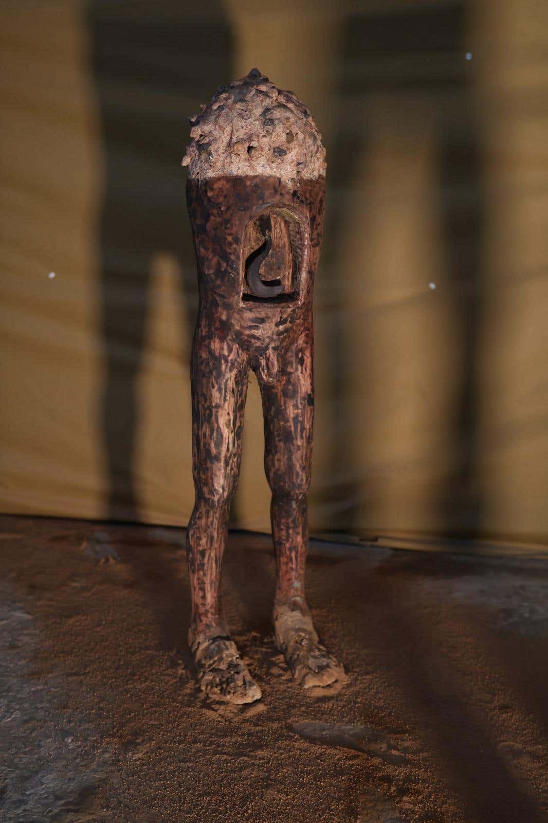 Untitled (Clay and Welding), clay and welded metal, 2025 — view 5