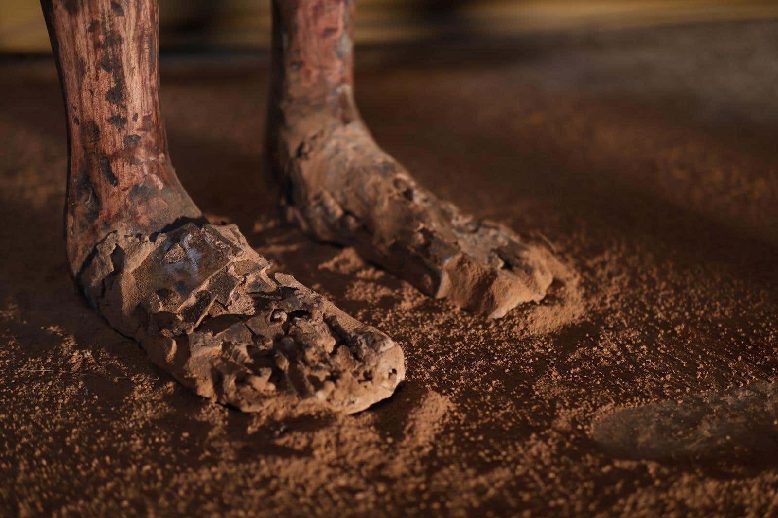 Untitled (Clay and Welding), clay and welded metal, 2025 — view 4