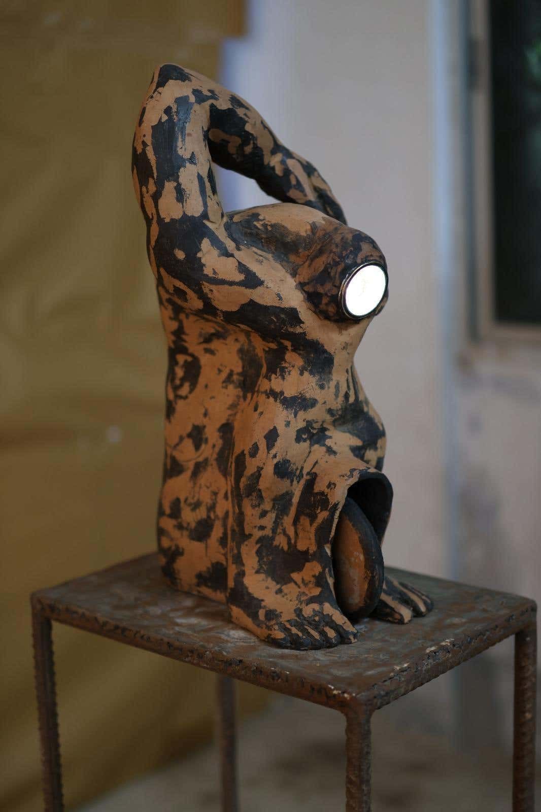 The Body of Reality 3, terracotta, 2025 — view 2