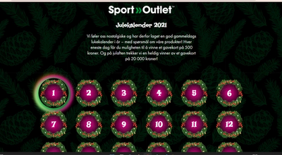 Christmas calendar with 24 hatched quizzes