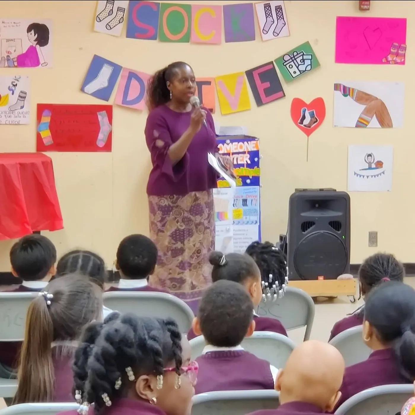The school gathered for an assembly