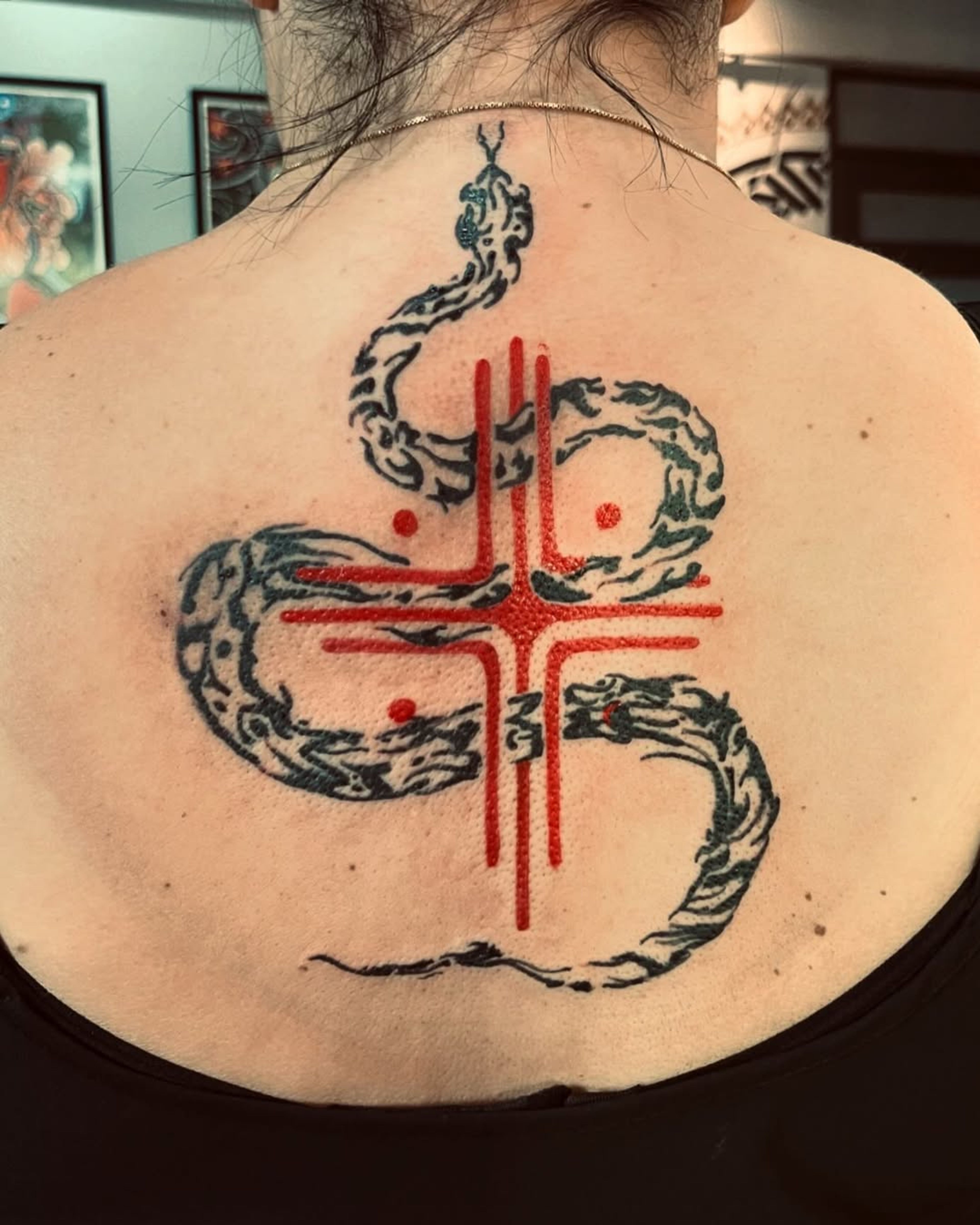 Tatuagem Cobra Black Red — tatuagem por Oberdam Eltz