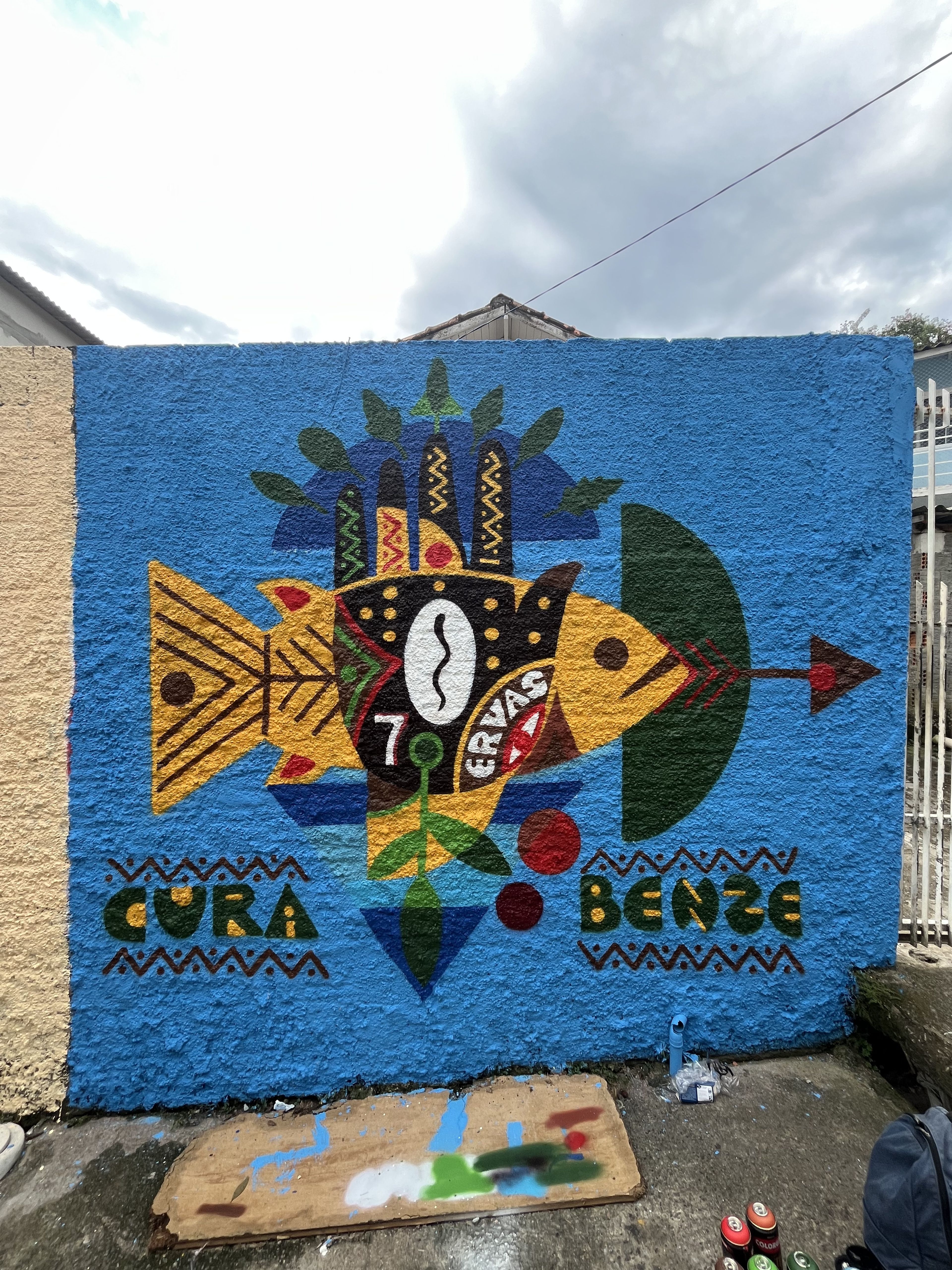 Mural Peixe Cura — mural por Oberdam Eltz