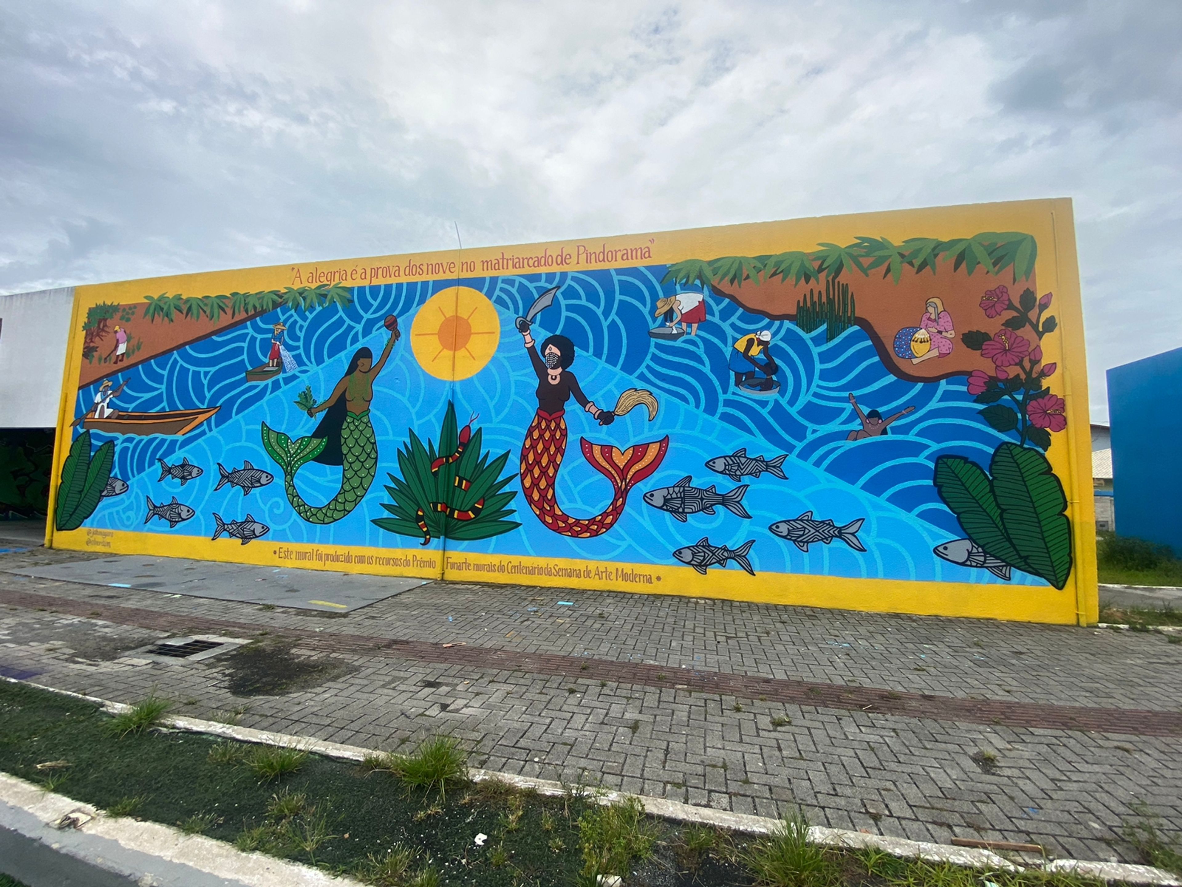 Mural Sereias — mural por Oberdam Eltz