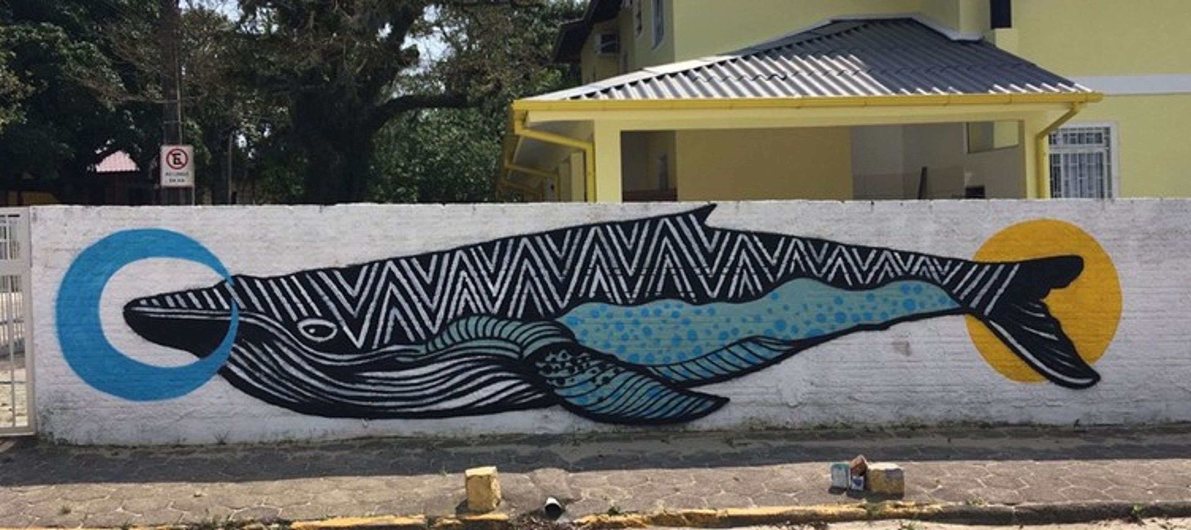Mural Baleia — mural por Oberdam Eltz