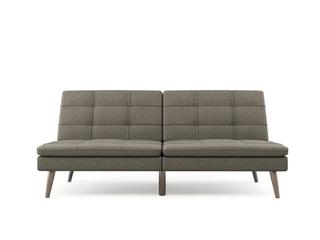 3D Modeling of a grey sofa on white background