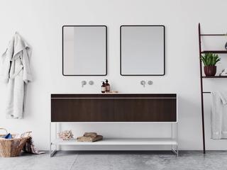 CG image of a bathroom sink and vanity