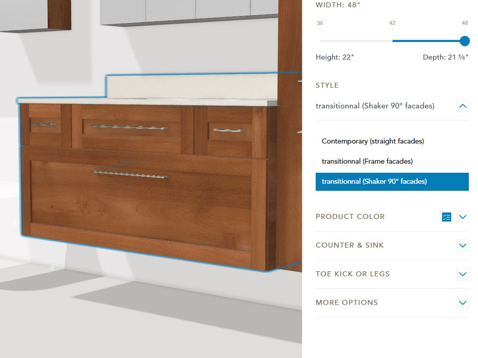 Wood and style configurator