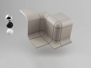 Tuiles modélisées en 3D