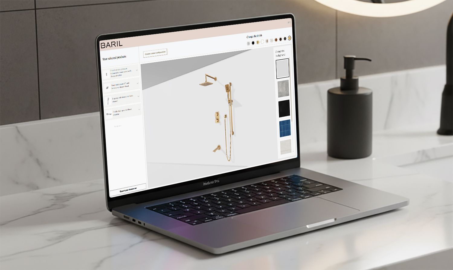 3d bathroom configurator