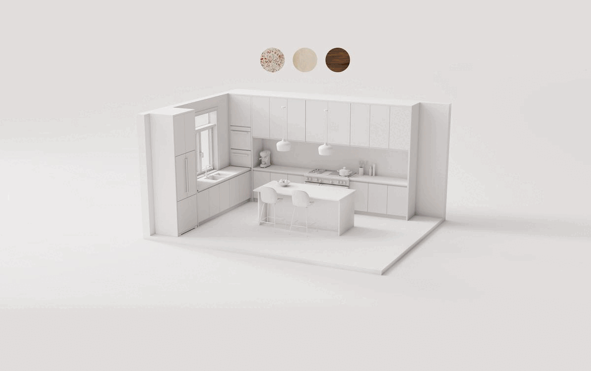 Modélisation 3D d'une cuisine