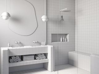 Derrière l'image - Rendu 3D salle de bain