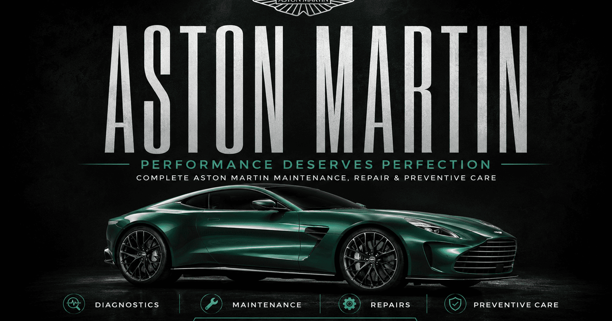 Aston Martin General Service Dubai | Aston Martin Maintenance, Oil Change & Repair
