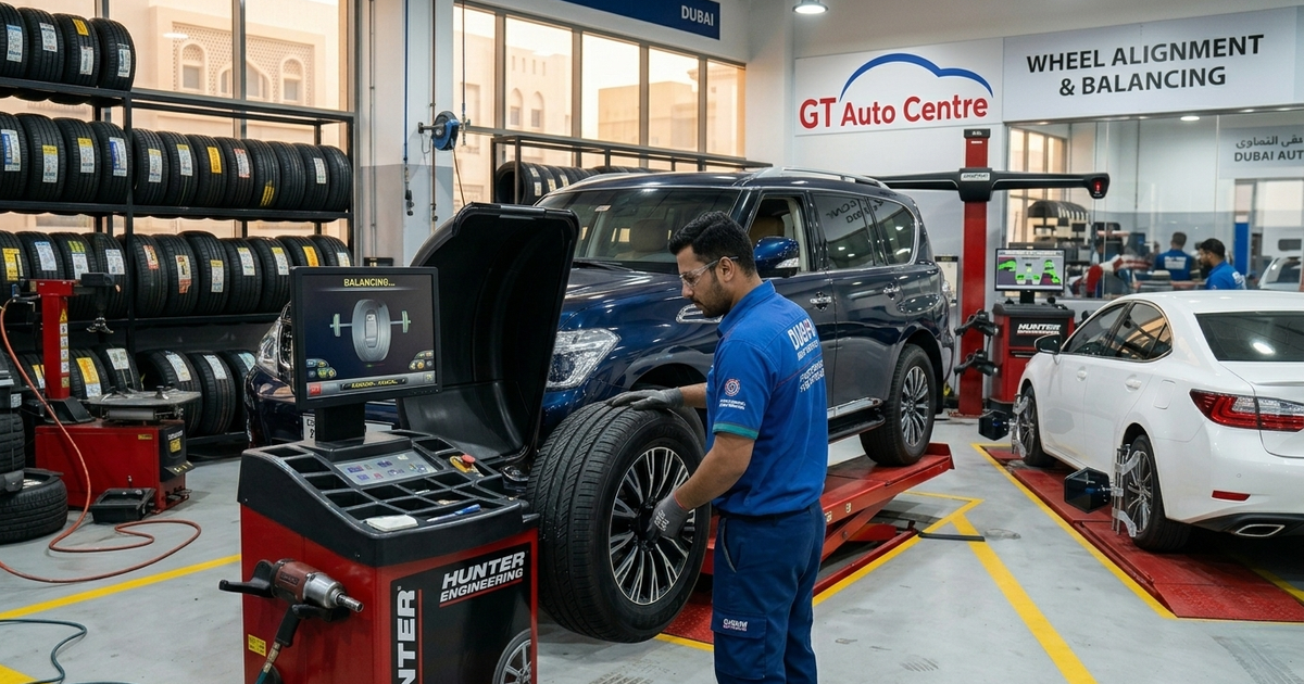 Tyre Service Dubai | Tyre Replacement, Wheel Alignment & Balancing | GT Auto Centre