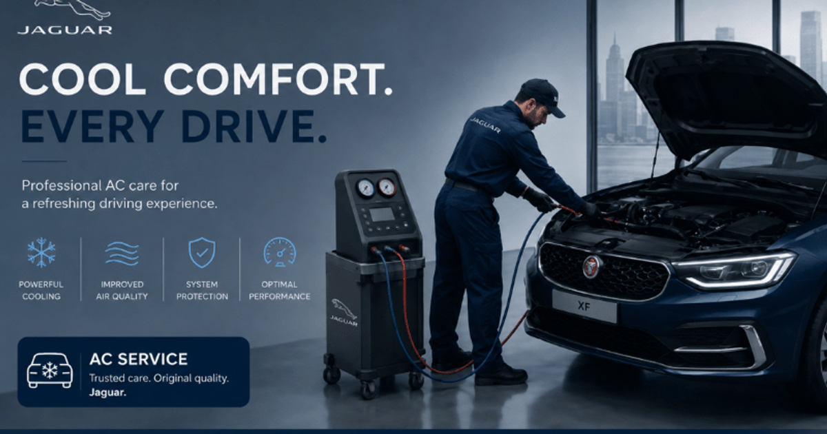 Jaguar AC Repair Dubai | Jaguar Air Conditioning Service & R1234yf Gas Top-Up