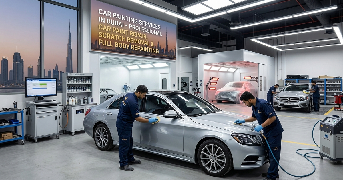 Car Painting Services Dubai | Car Paint Repair, Scratch Removal & Repainting