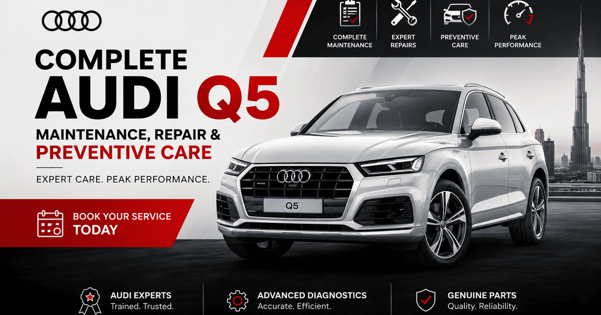 Audi Q5 General Service Dubai | Audi Q5 Maintenance, Oil Change & Repair