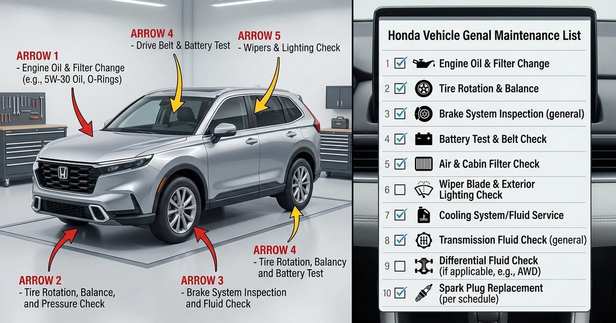 Honda General Service Dubai | Honda Maintenance, Oil Change & Repair