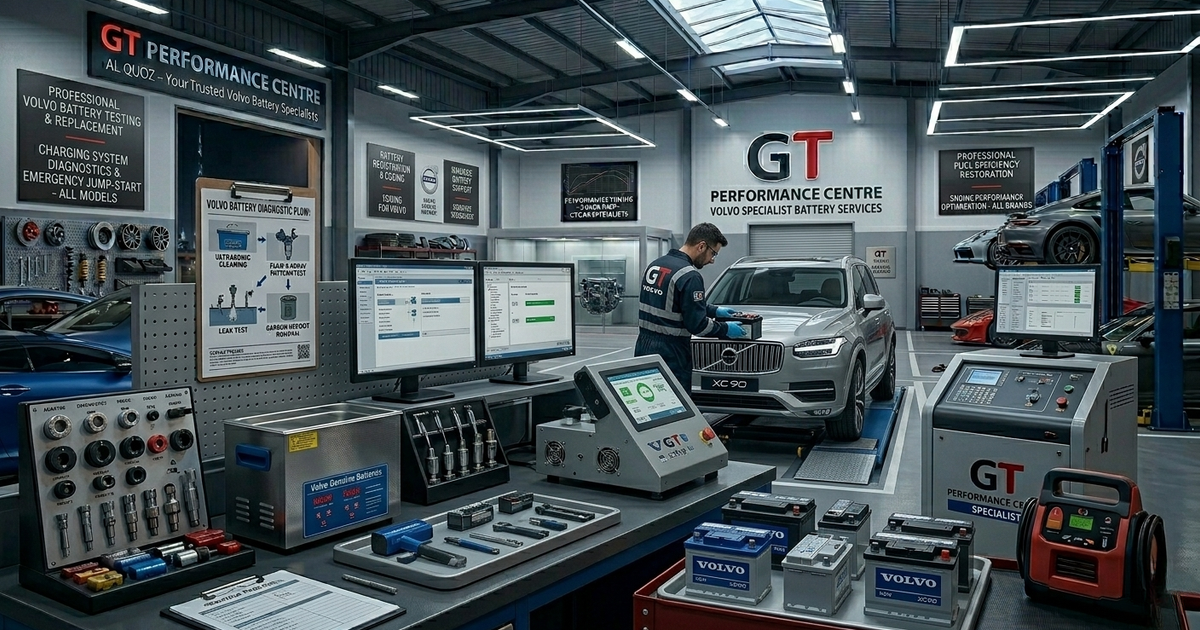 Volvo Car Battery Services Dubai | Battery Replacement & Testing | GT Auto Centre