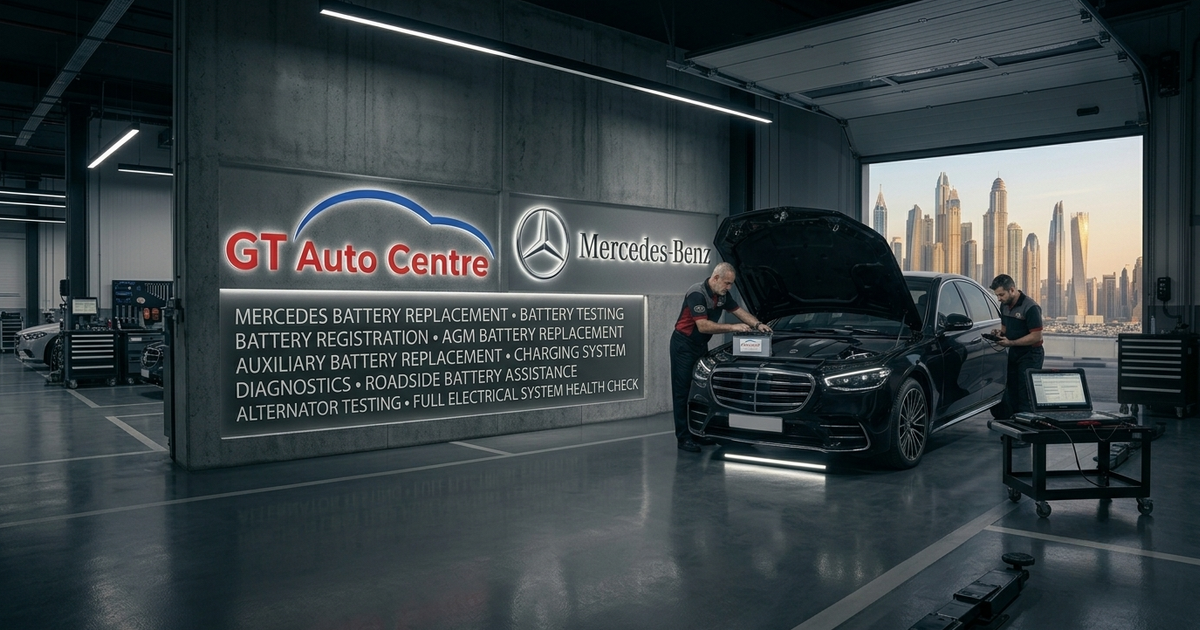 Mercedes-Benz Car Battery Services Dubai | Battery Replacement & Registration