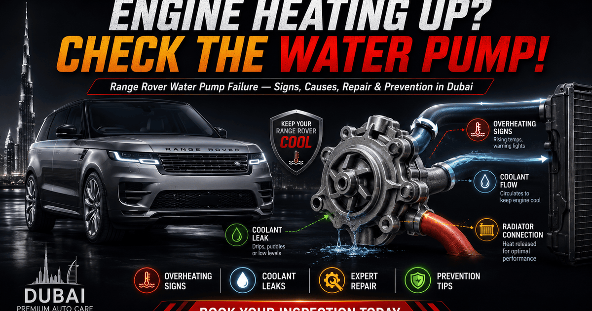 Range Rover Water Pump Failure | Symptoms, Causes & Repair in Dubai