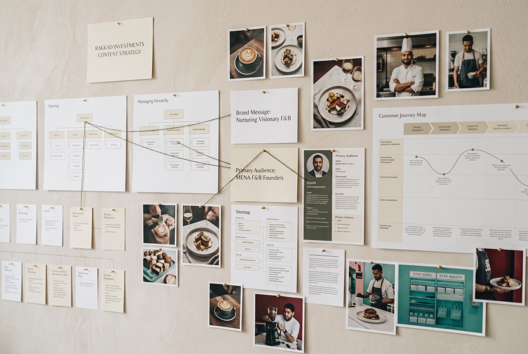 Sitemap, messaging hierarchy and customer journey mapped before design begins.