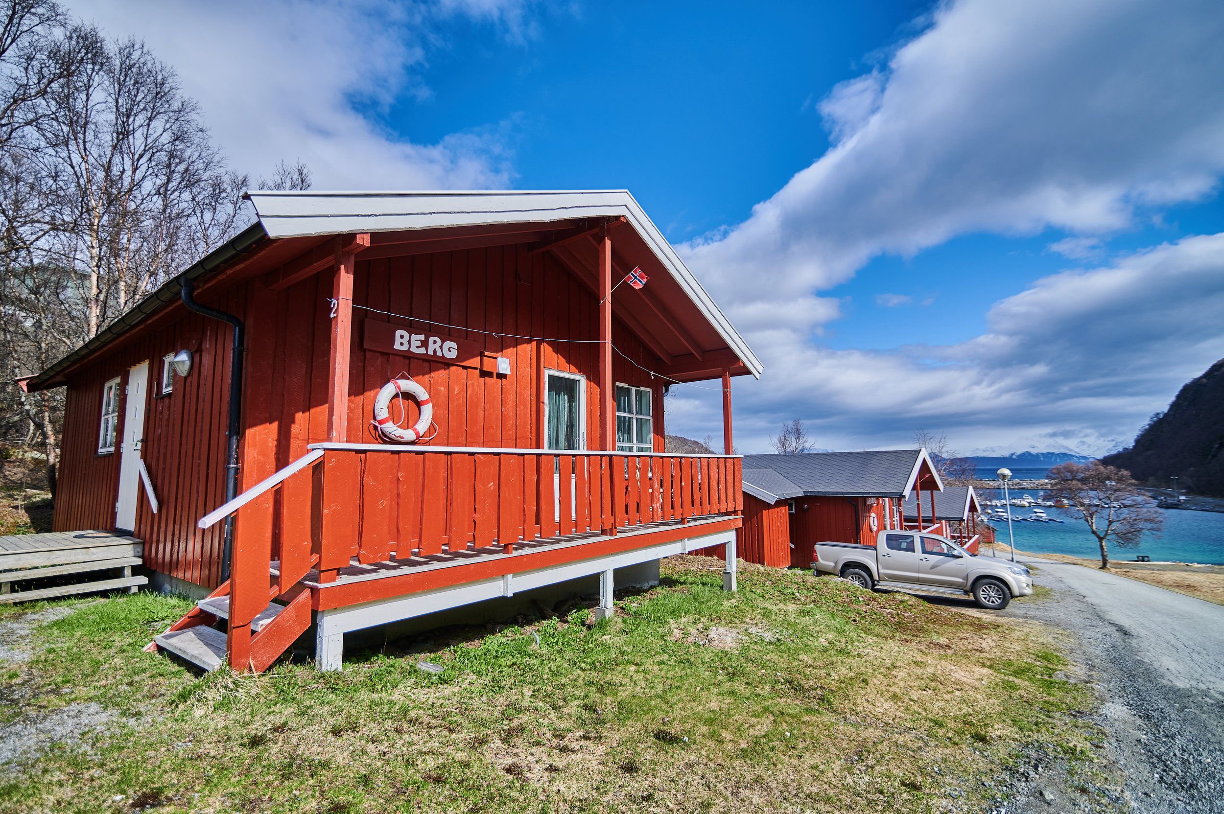 Cabin exterior at Skjervøy Fish camp