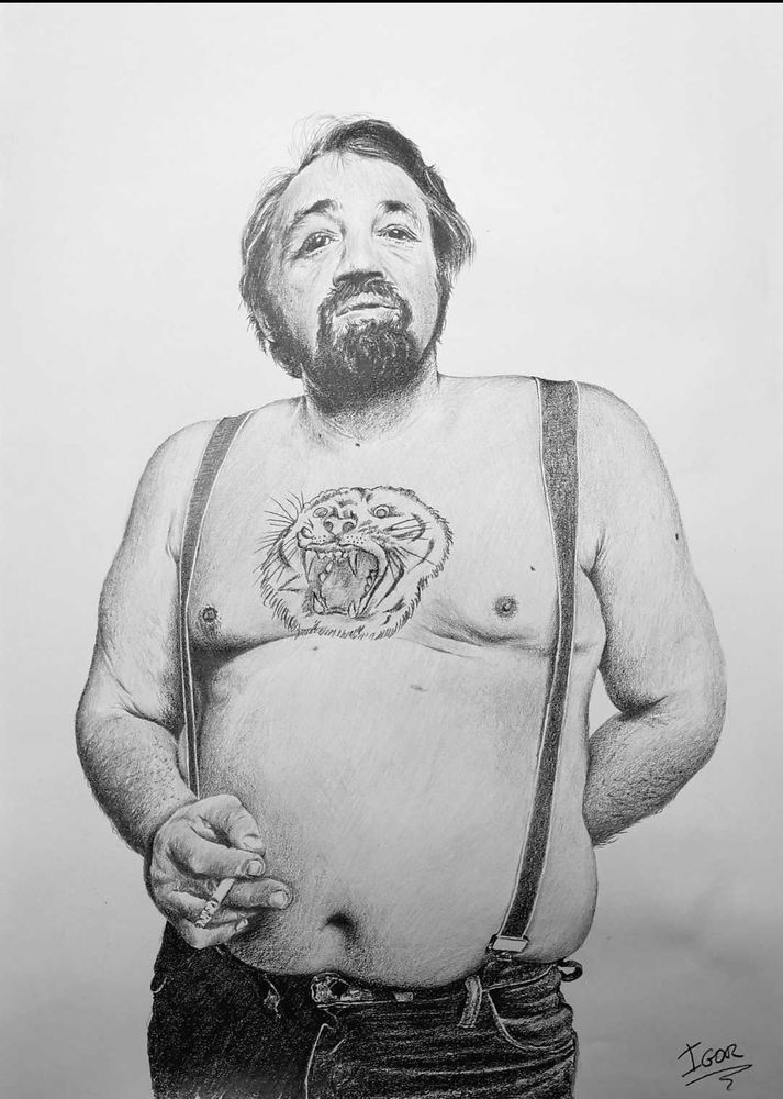 Cornelis Vreeswijk with a cigarette in his hand