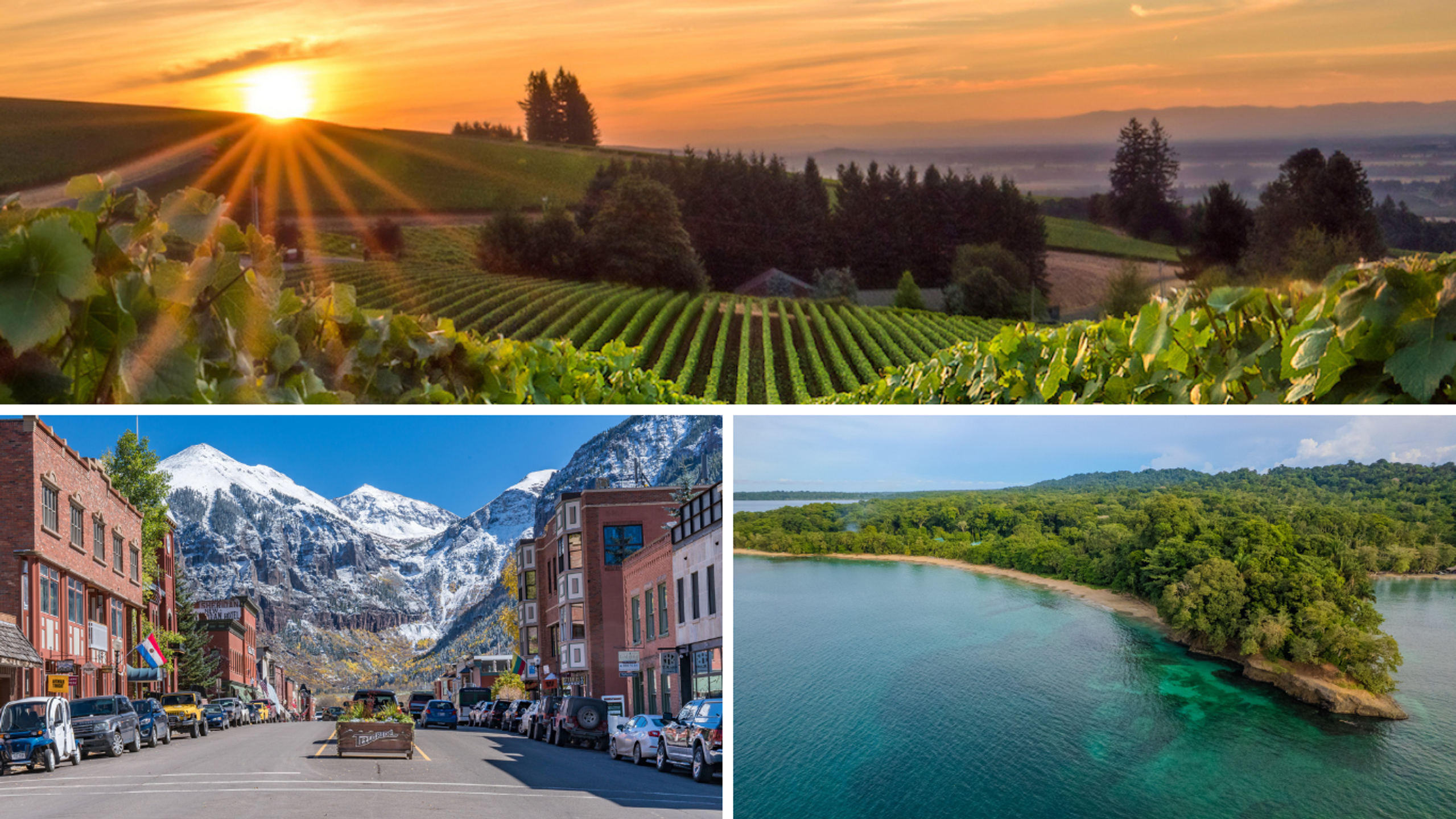 Winner's Choice | Wine Country, Mountain Peaks or Tropical Retreat for 8+