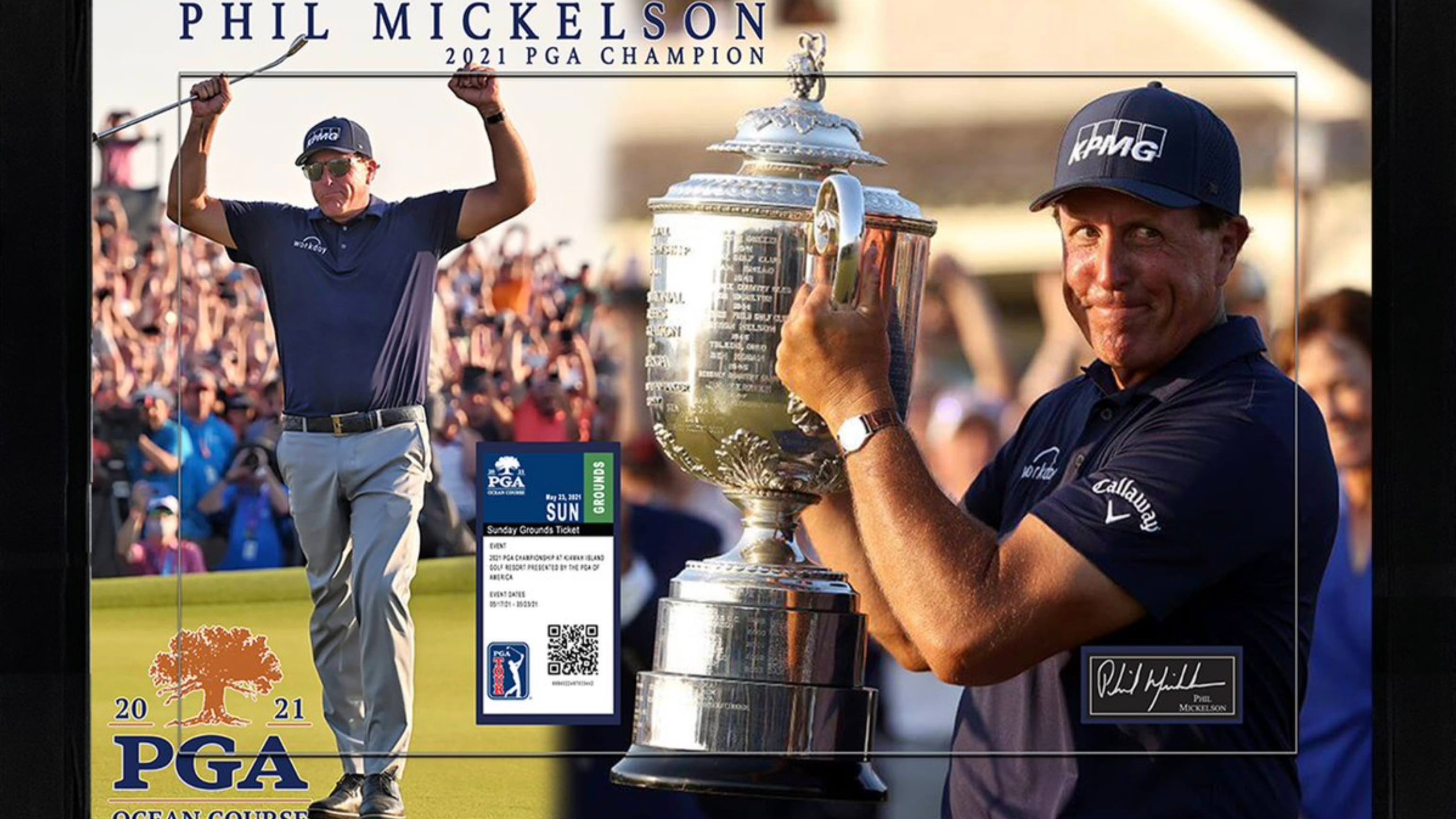 Phil Mickelson 2021 PGA Champion 3D Copy