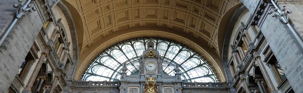 Clock of Antwerp Central station