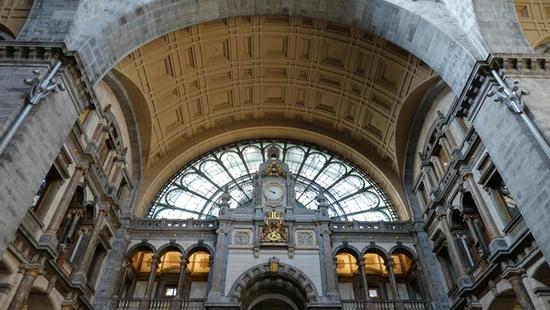 Clock of Antwerp Central station