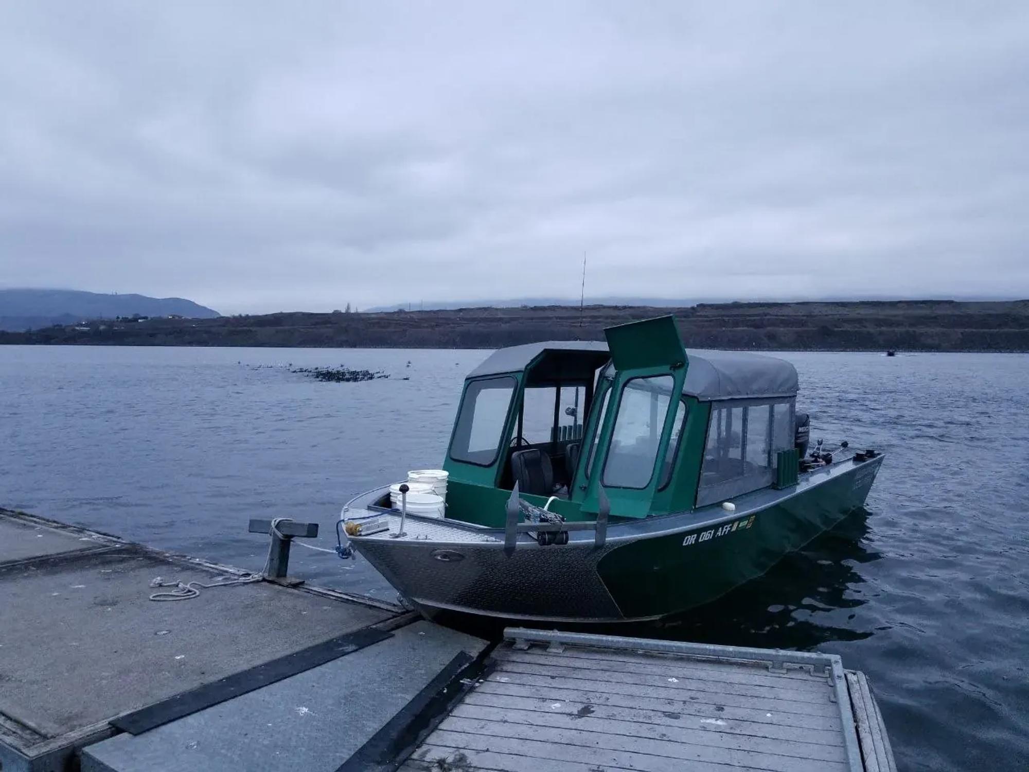 Fishing boat at the Columbia River dock