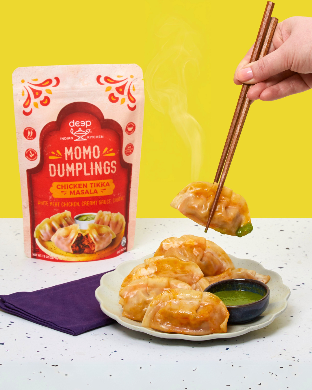 Momo dumplings dish