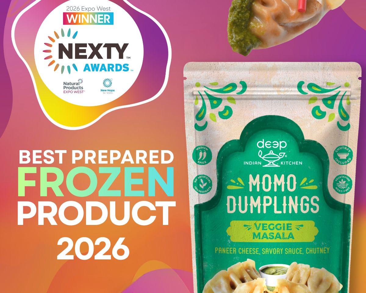 Momo package with NEXTY award badge