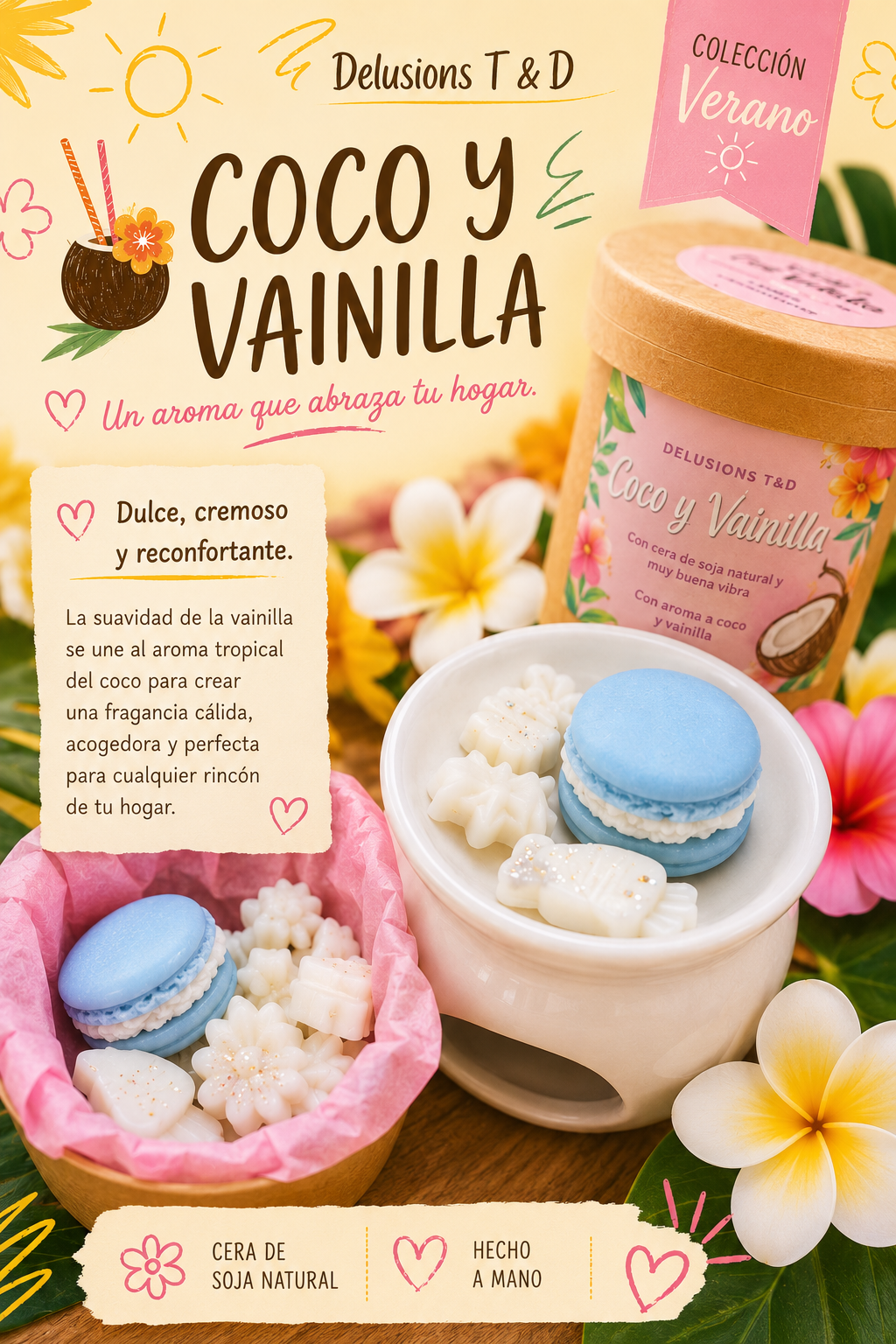 Wax Melts Tabletas — mini tabletas decorativas de cera.