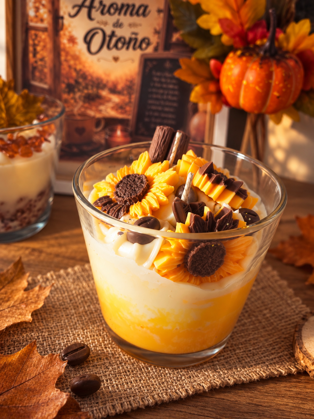 Vela Grande con aroma a cafe gourmand