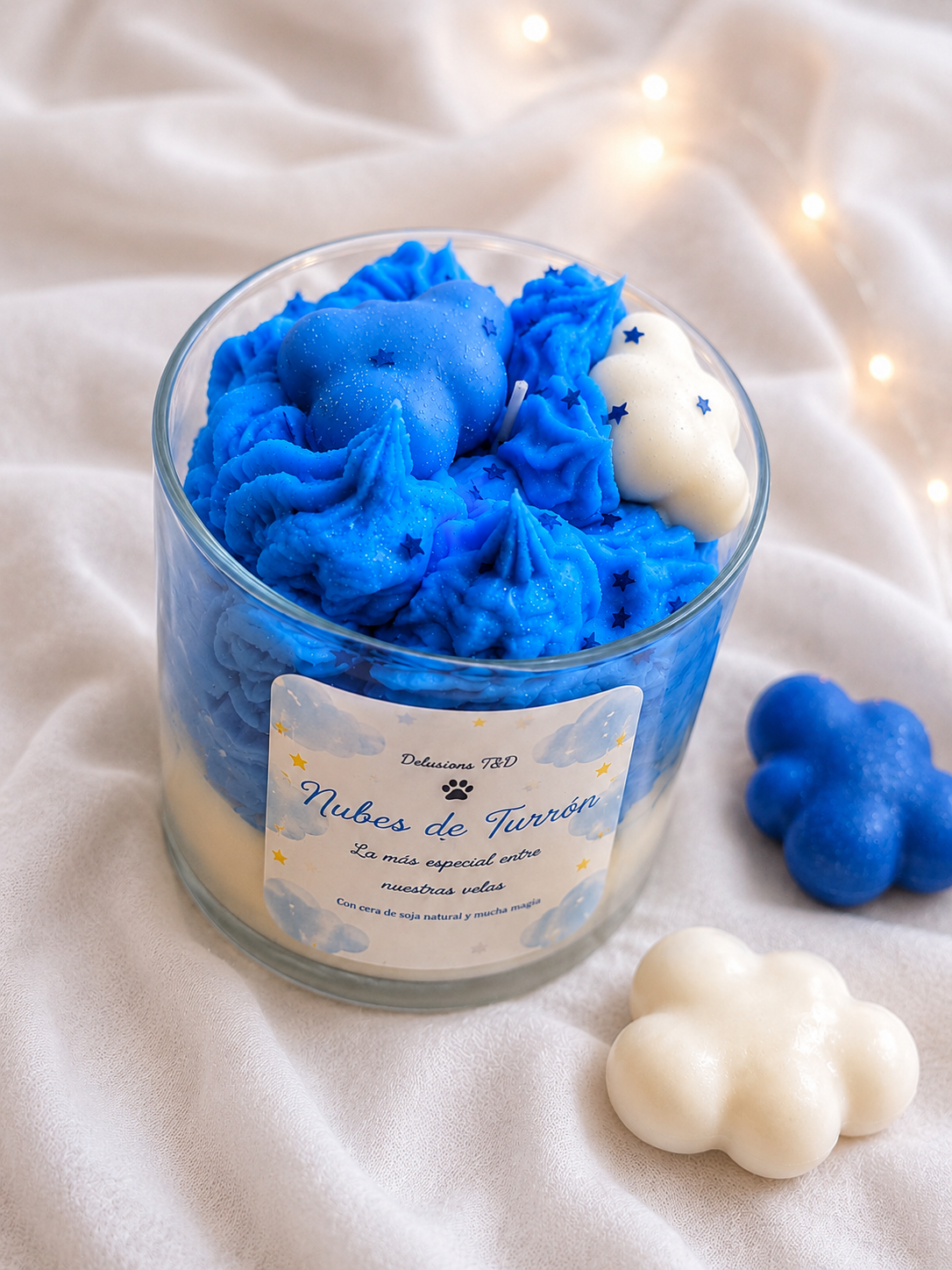Cajita Turrón — Vela  G Nube de Turrón con 2 aromas de Wax melts 