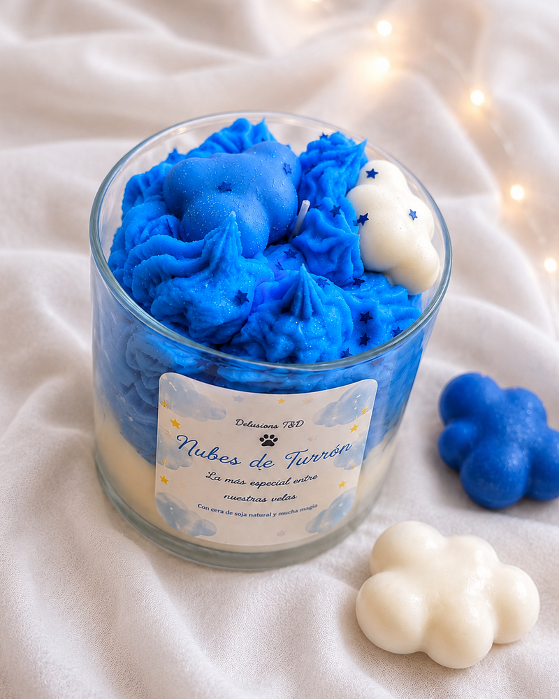 Cajita Turrón — Vela G Nube de Turrón con 2 aromas de Wax melts